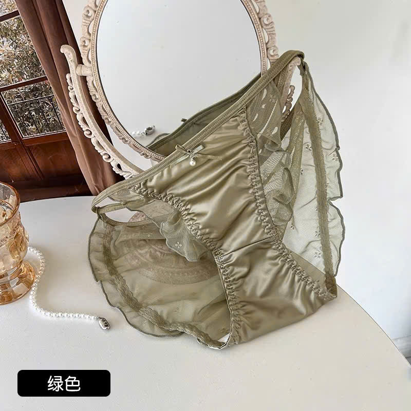 Quần lót dây mảnh phối voan bèo