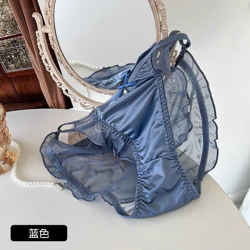 Quần lót dây mảnh phối voan bèo