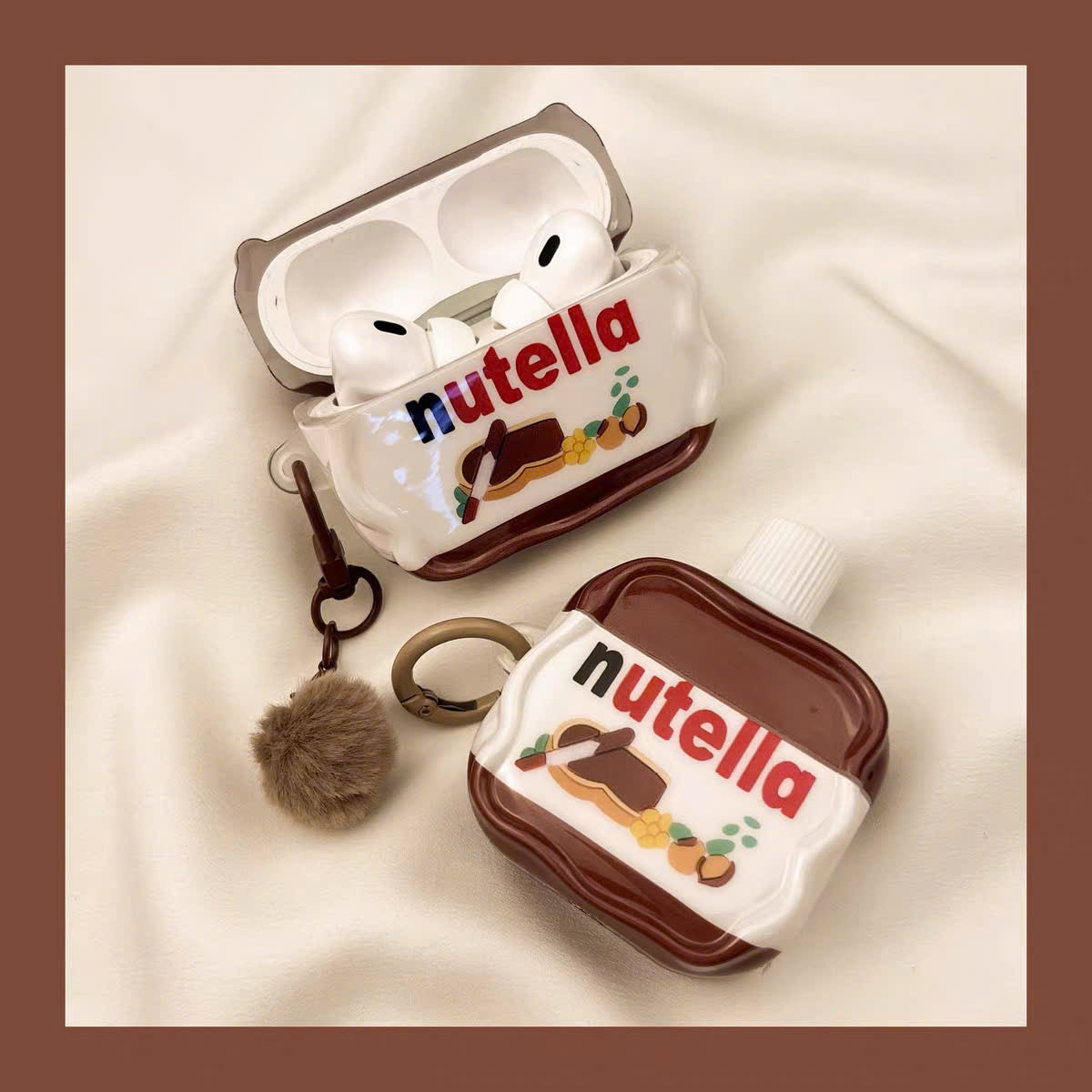 Case Airpods lọ Nutella đủ dòng máy
