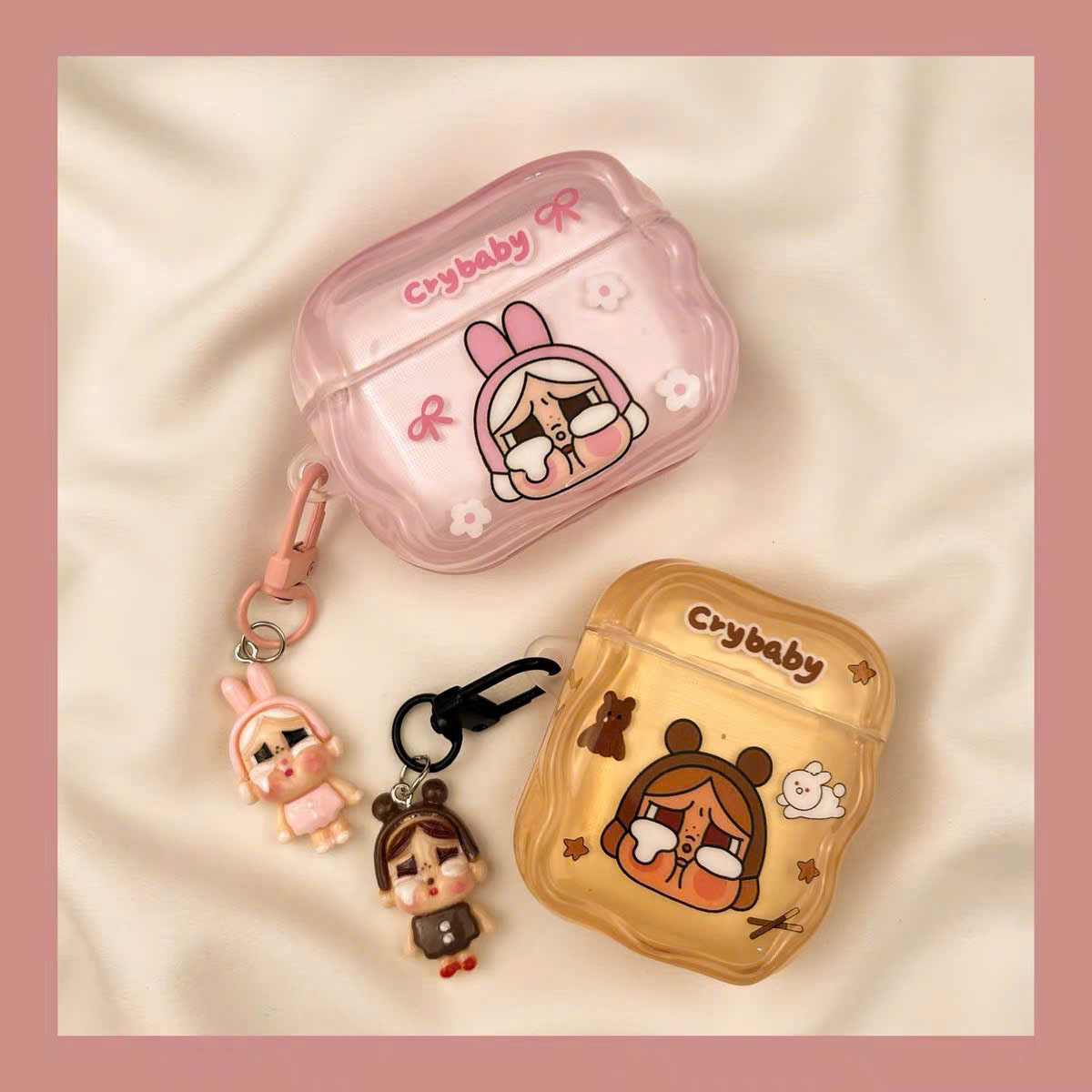 Case Airpods Cry Baby kèm charm