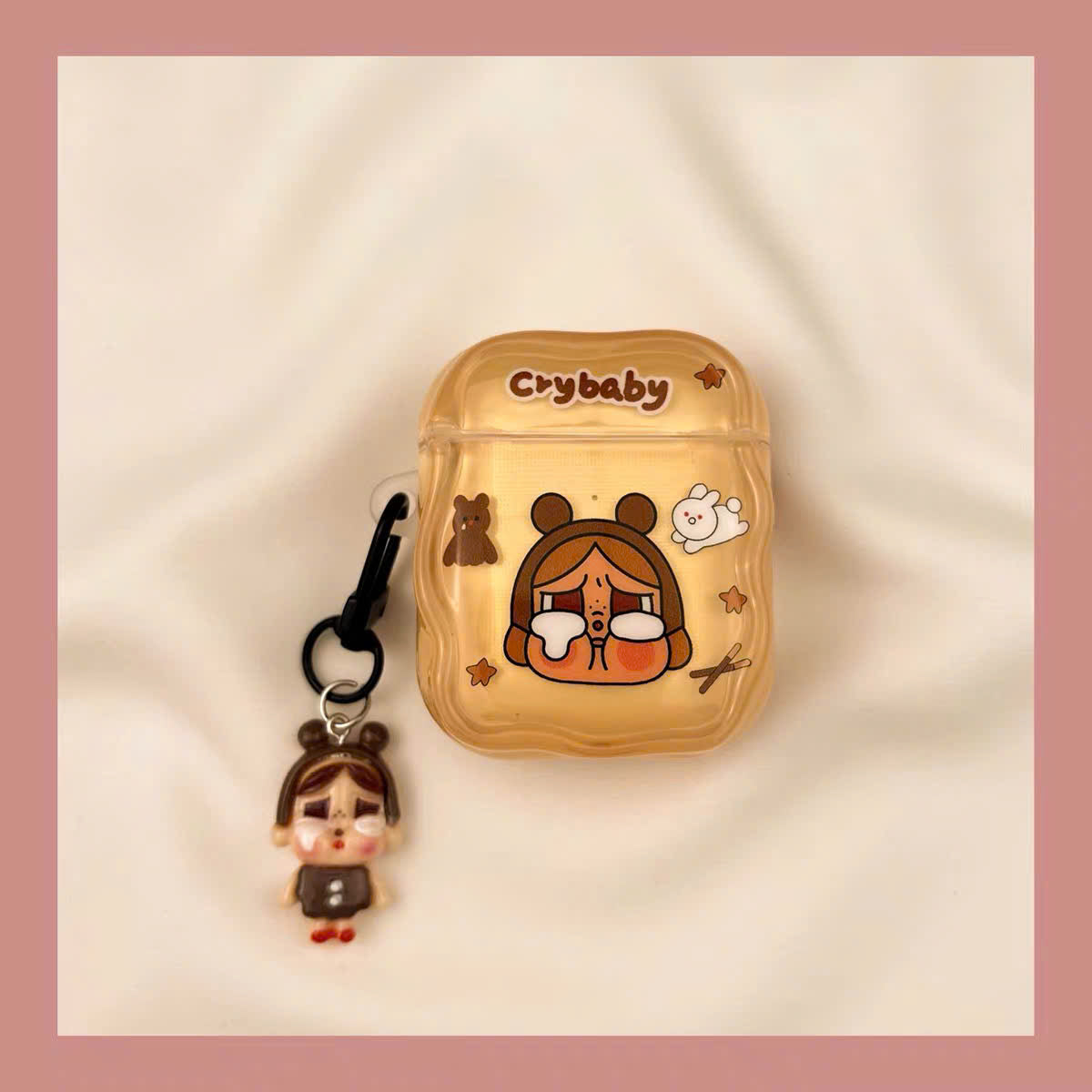 Case Airpods Cry Baby kèm charm