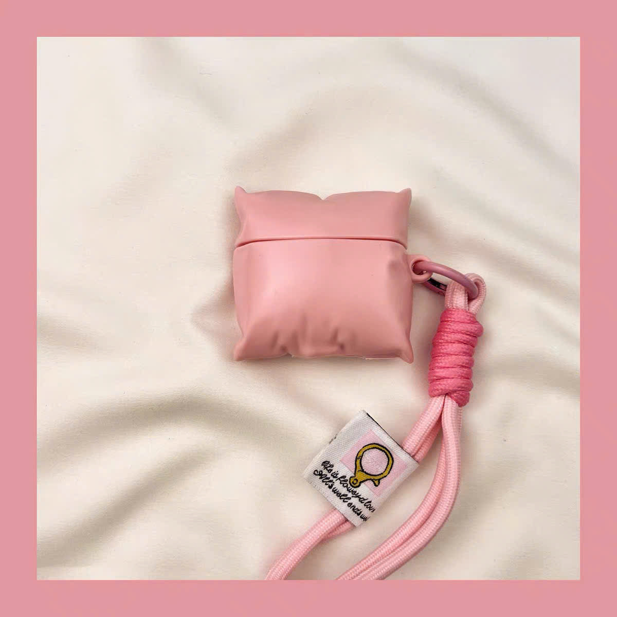 Case Airpods nhựa hình gối phồng