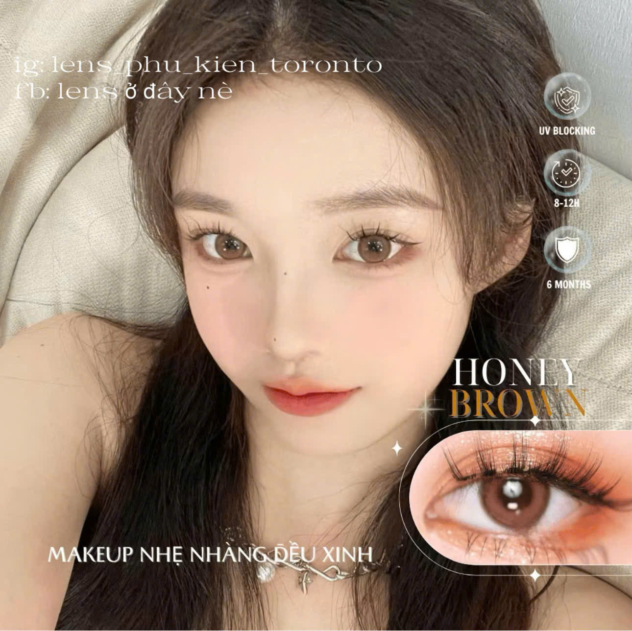 Contact Lens - Honey Brown
