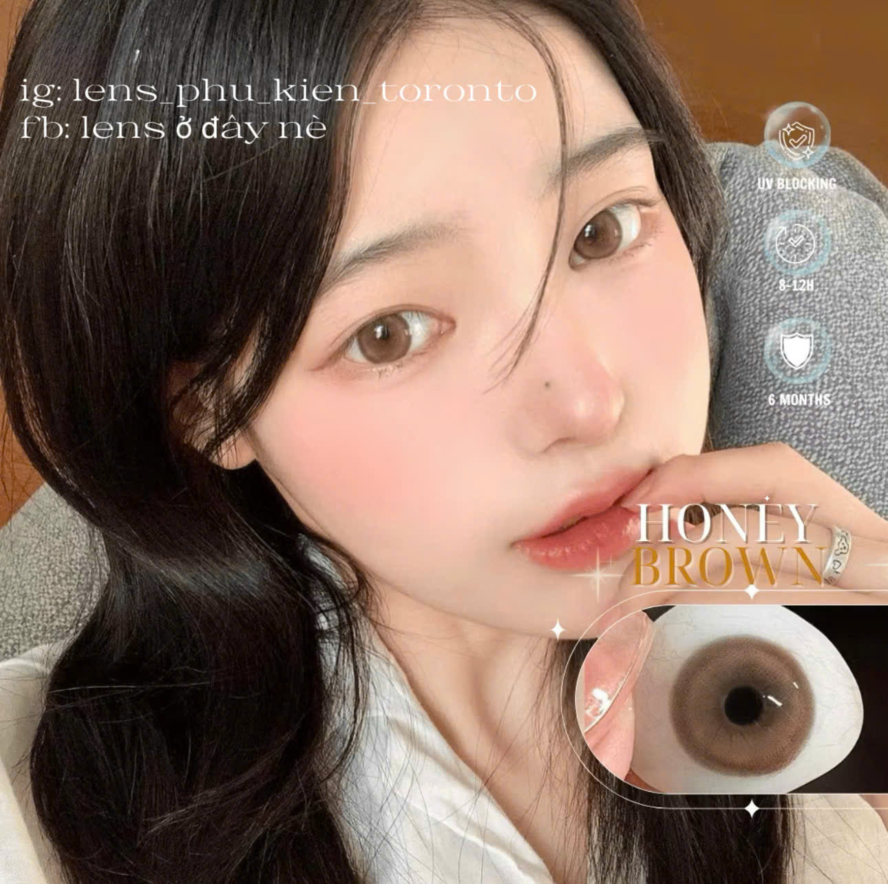 Contact Lens - Honey Brown