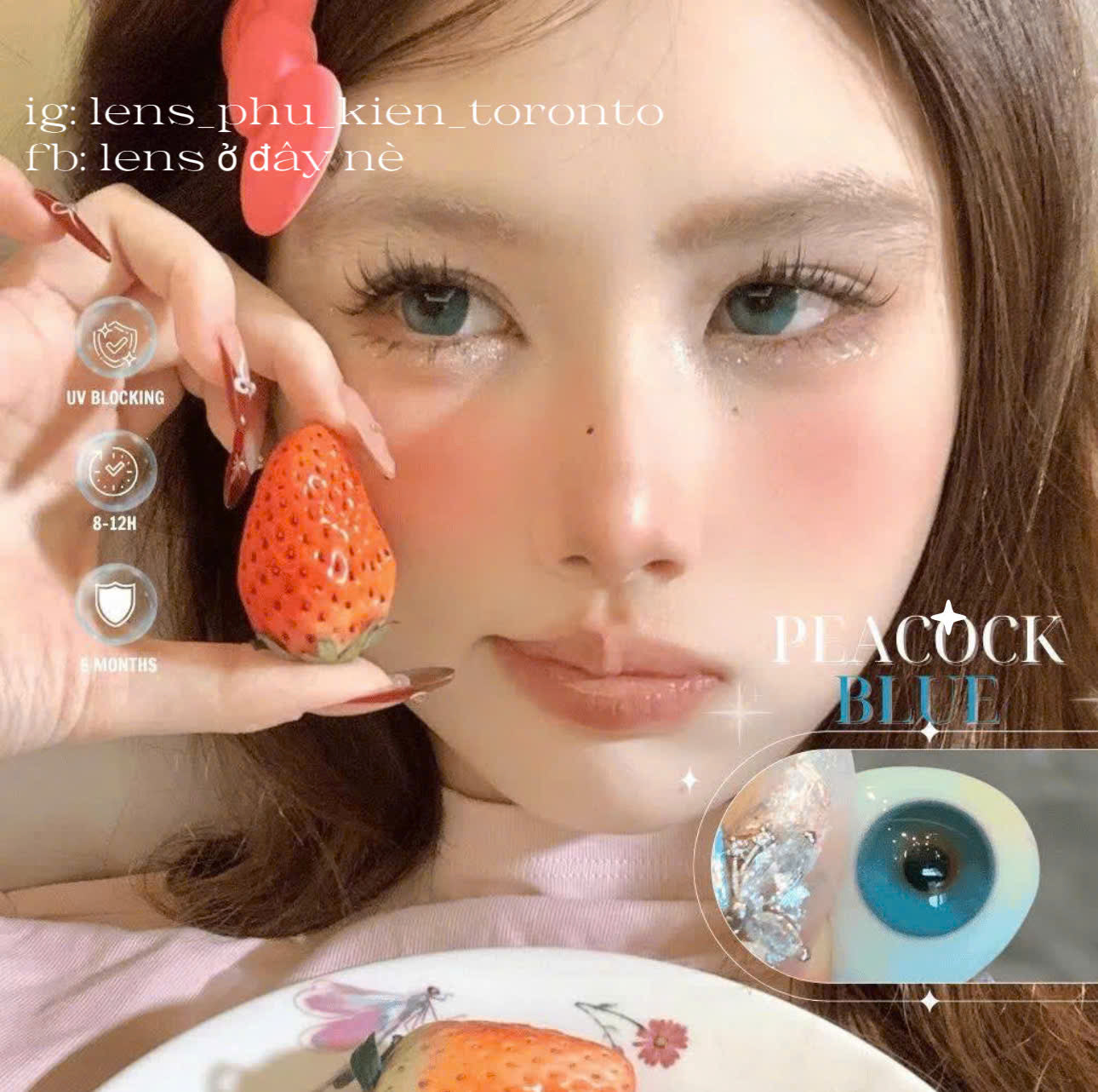 Contact Lens - Peacock Blue