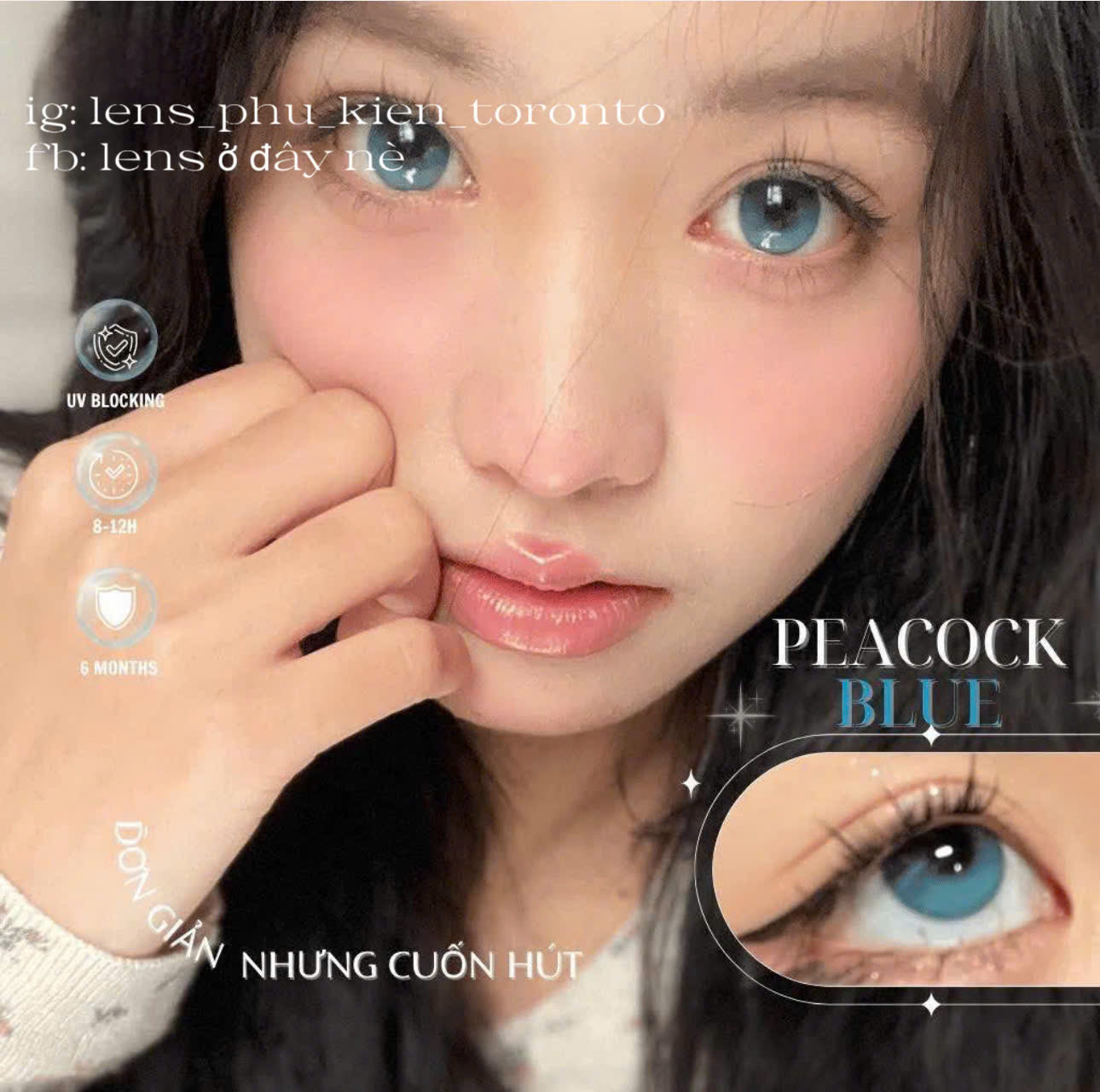 Contact Lens - Peacock Blue
