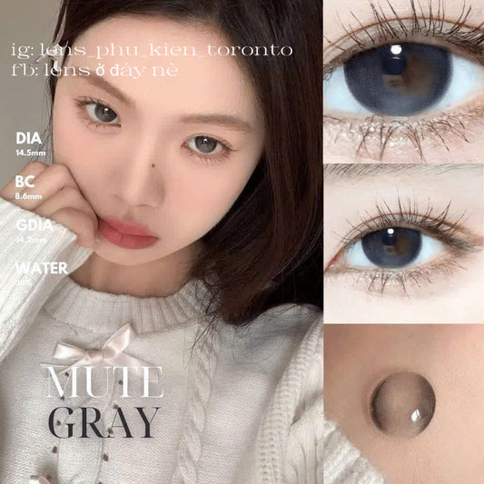 Contact Lens - Mute  Gray