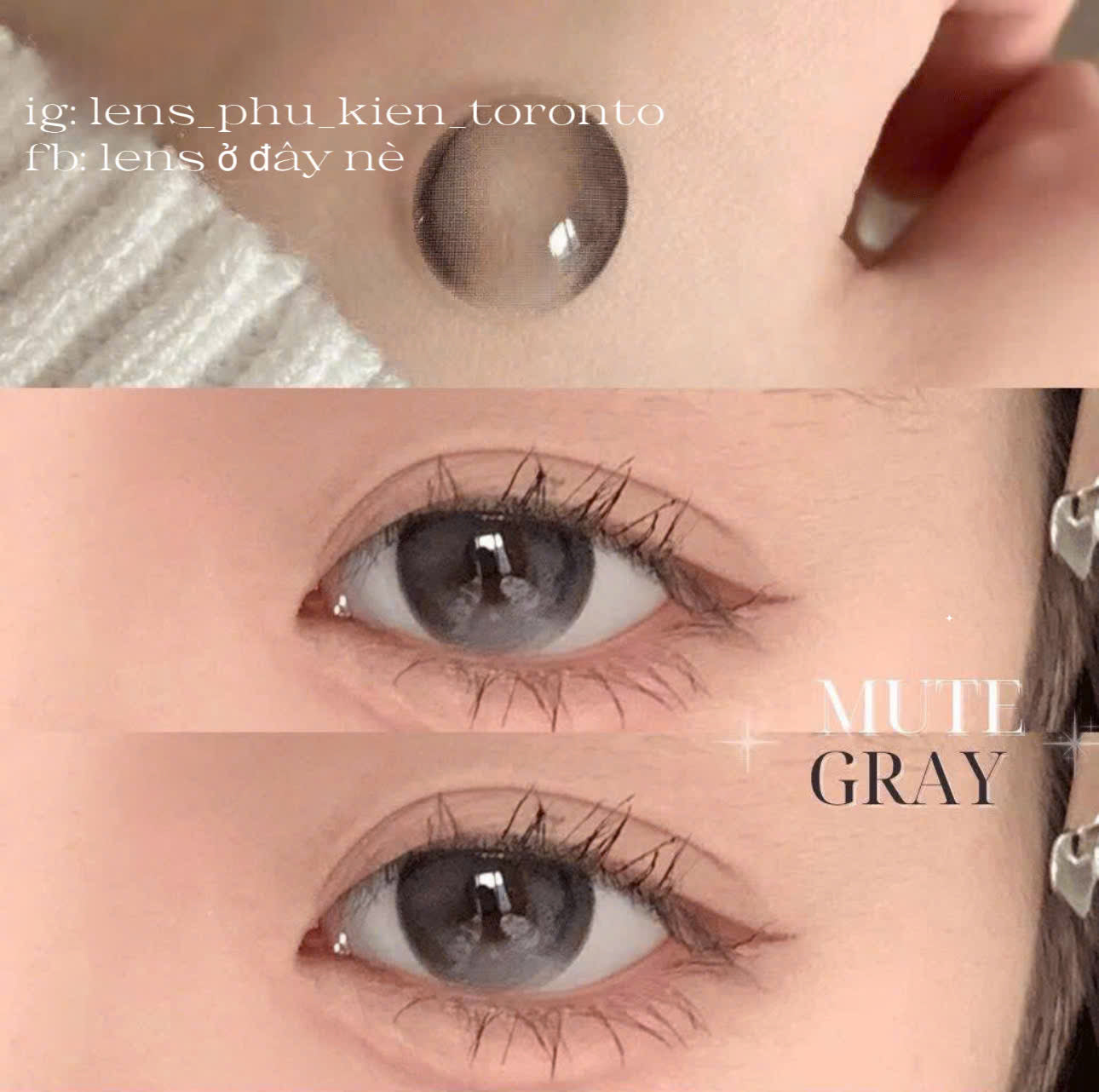 Contact Lens - Mute  Gray