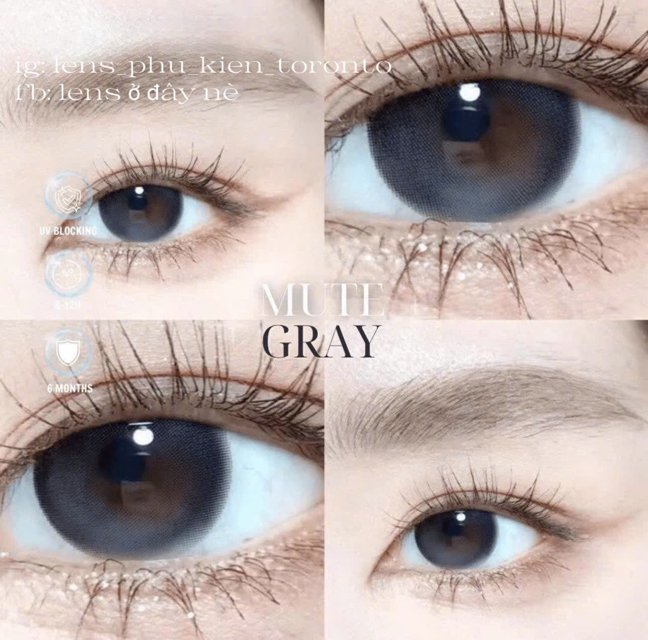 Contact Lens - Mute  Gray