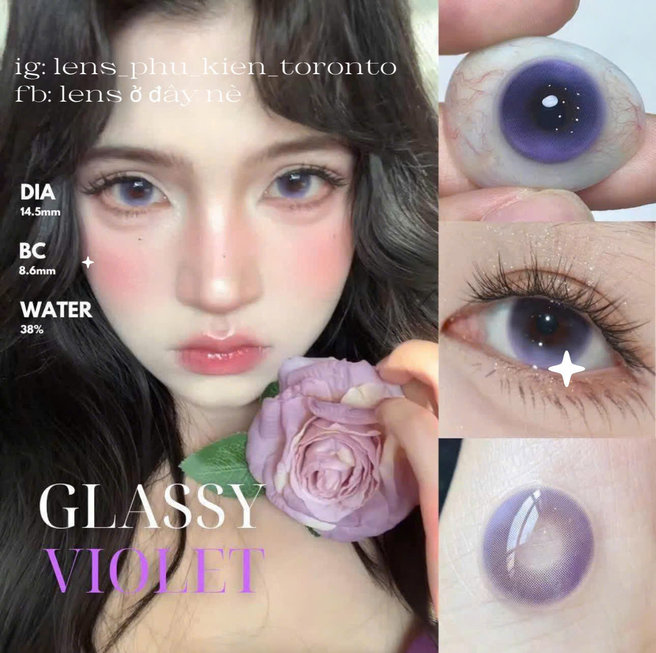 Contact Lens - Glassy Violet