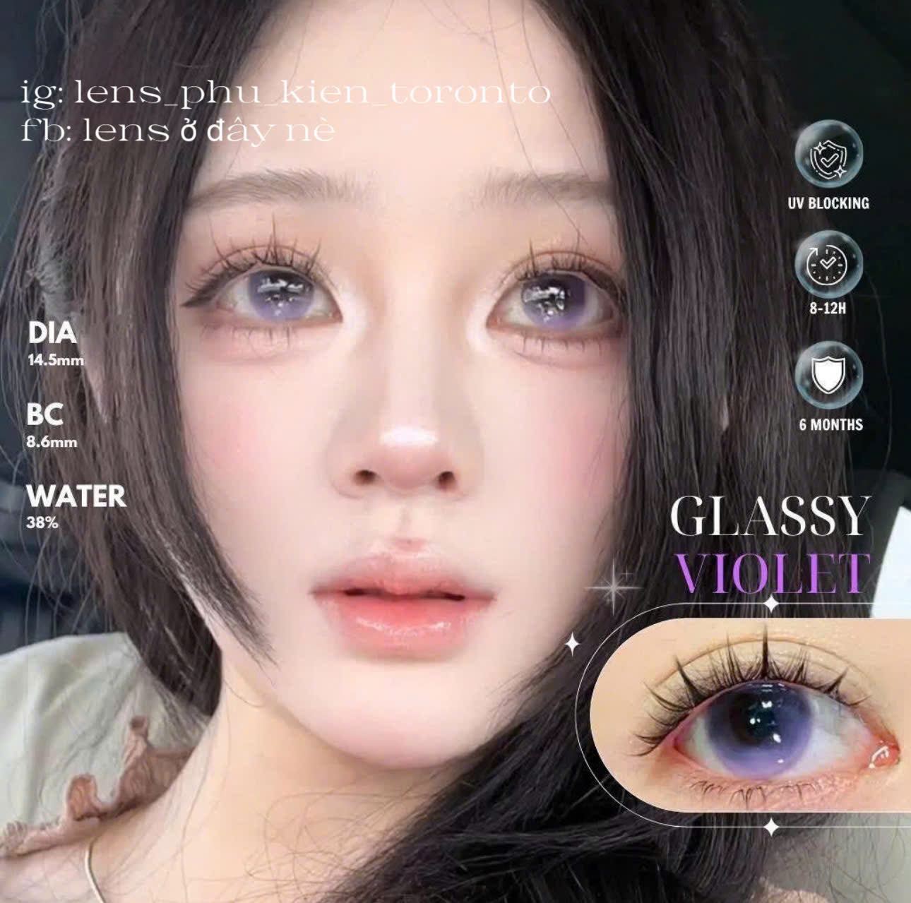 Contact Lens - Glassy Violet