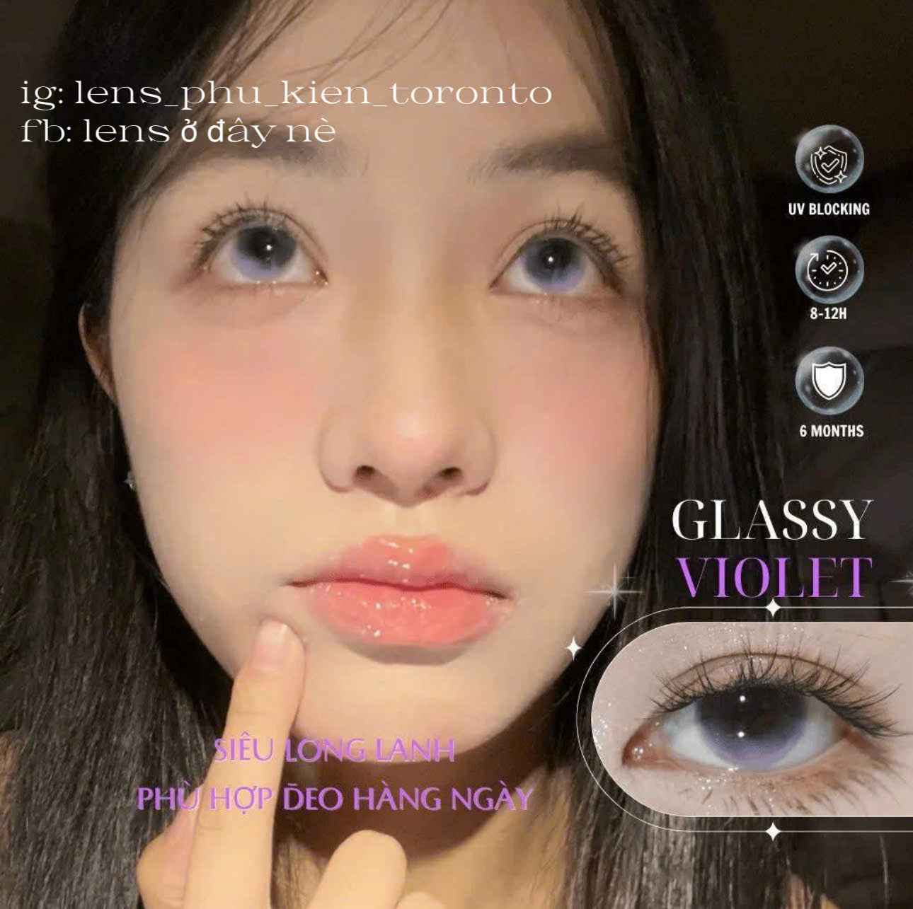 Contact Lens - Glassy Violet