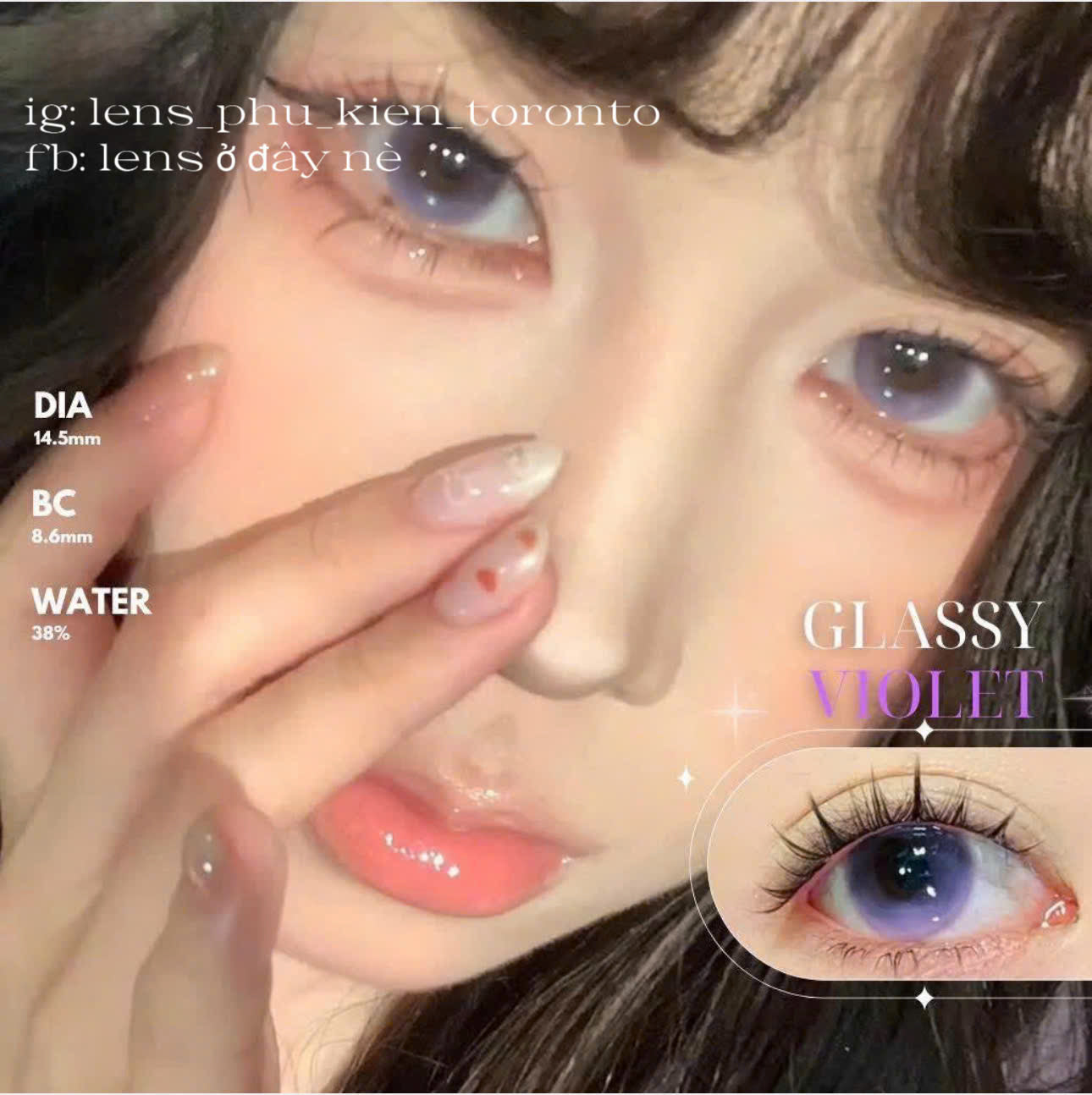 Contact Lens - Glassy Violet