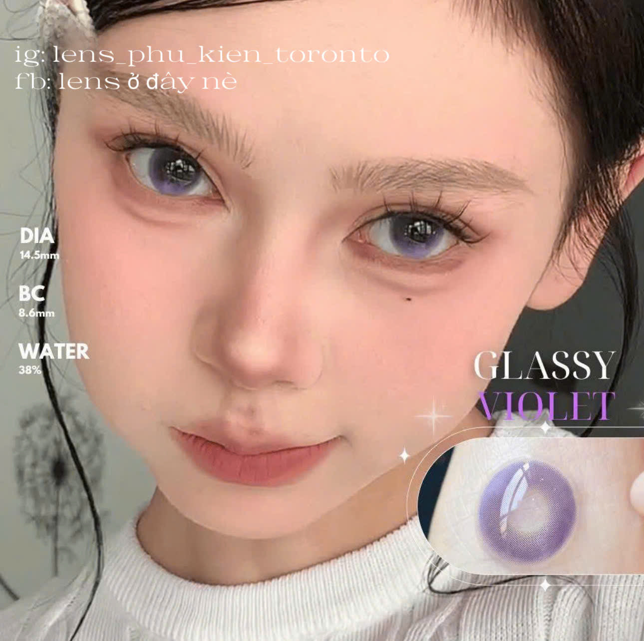 Contact Lens - Glassy Violet