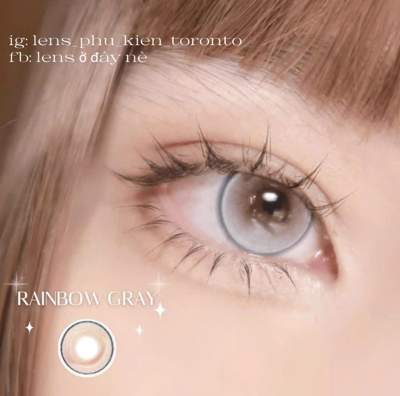 Contact Lens - Rainbow Gray