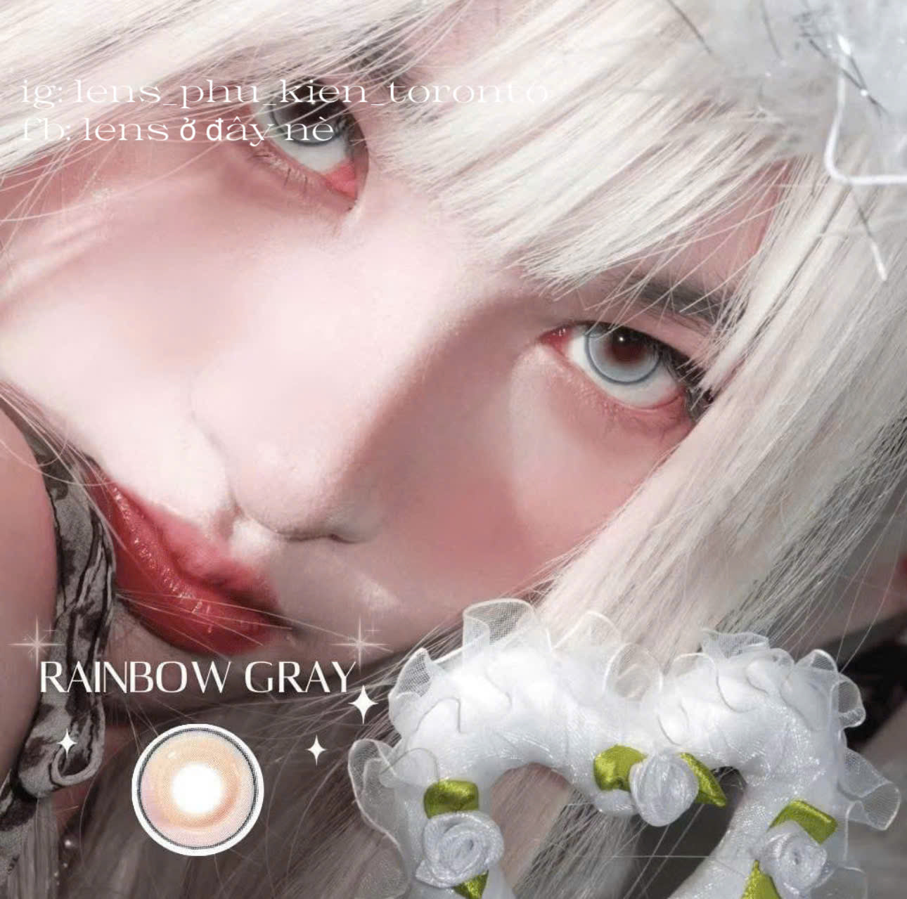 Contact Lens - Rainbow Gray