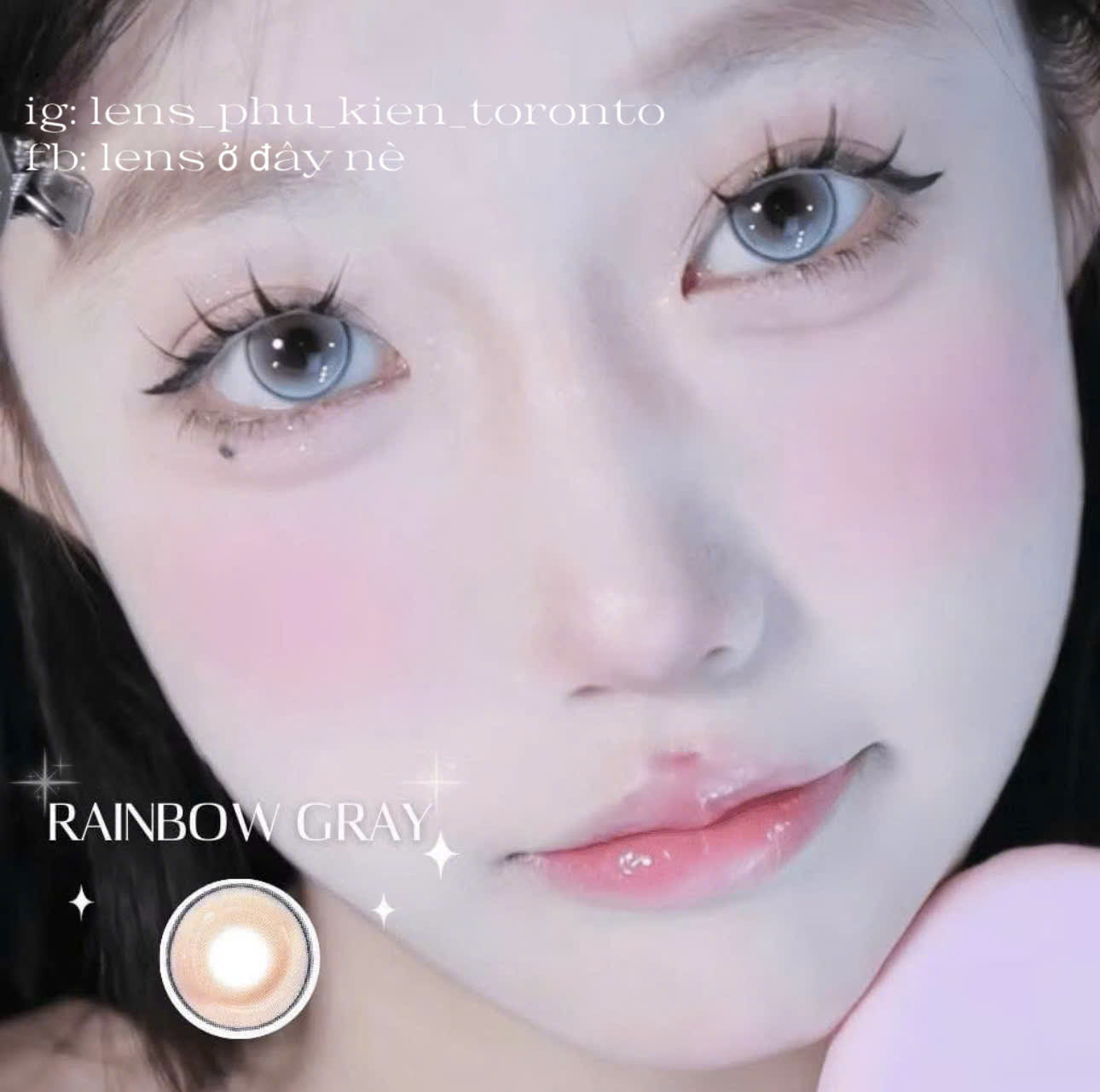 Contact Lens - Rainbow Gray