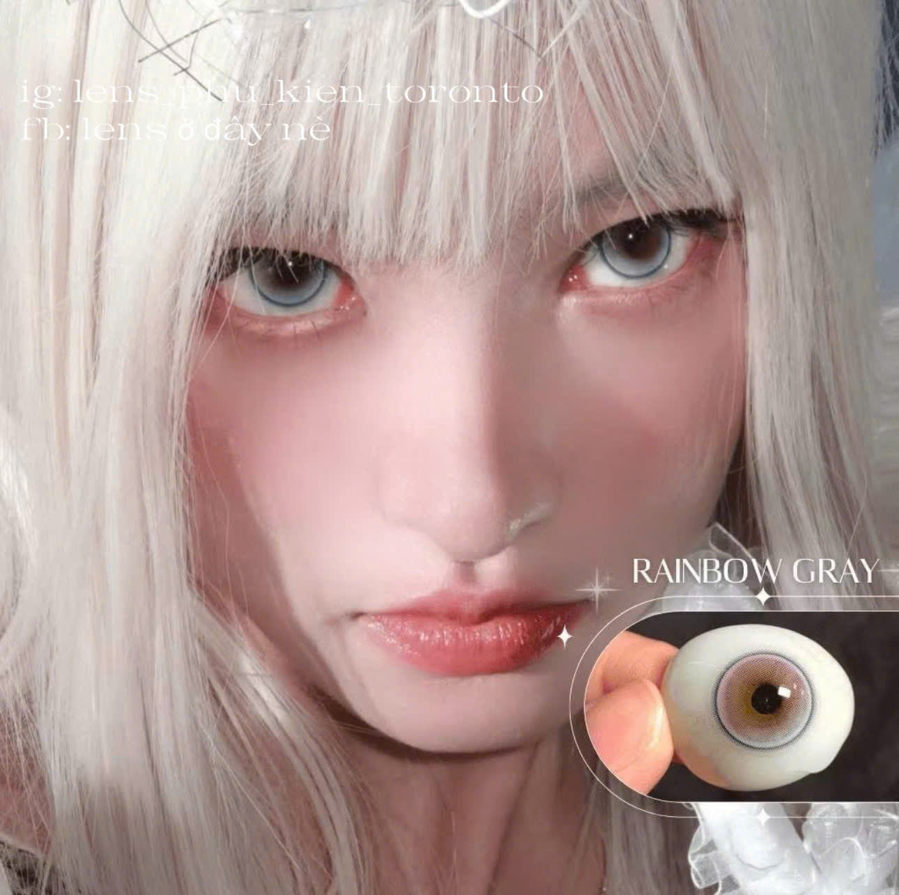 Contact Lens - Rainbow Gray