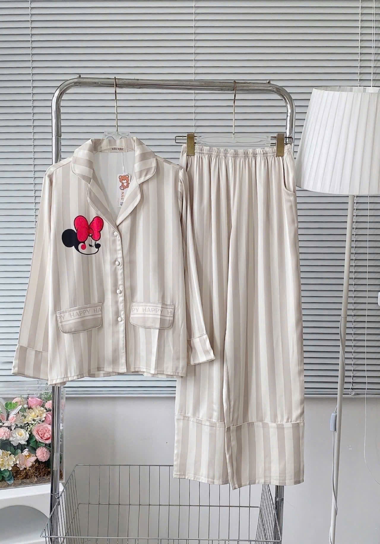 Bộ ngủ tay dài TEDDY form truyền thống