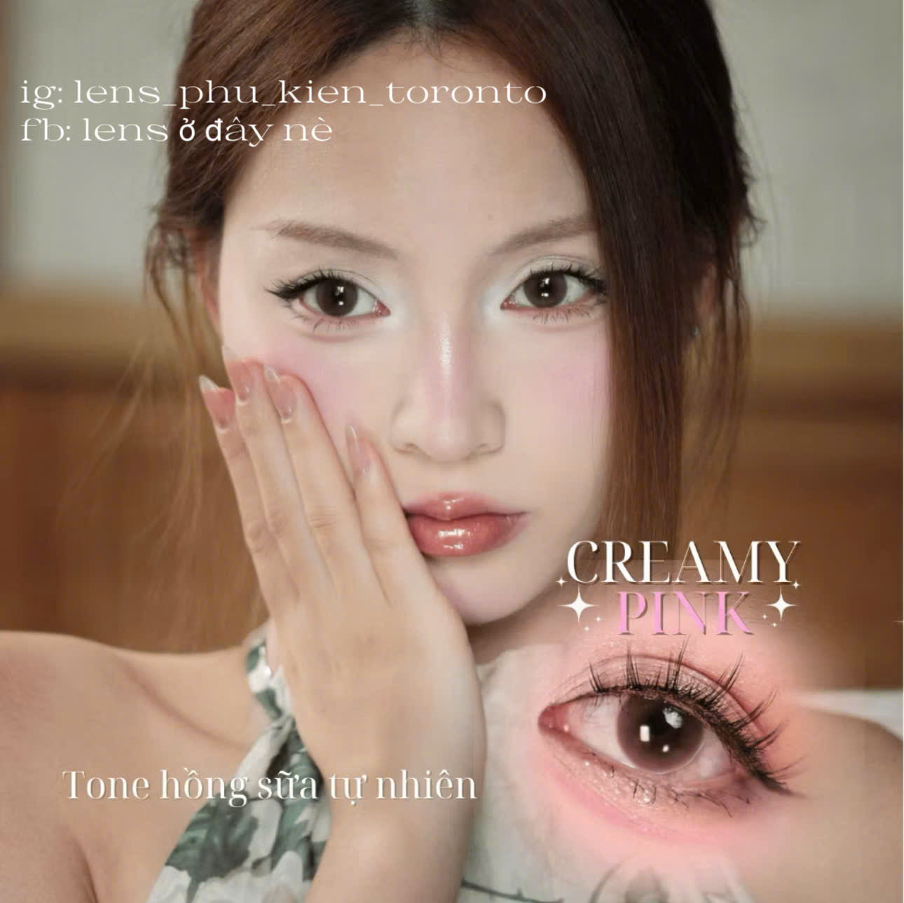 Contact Lens - Creamy Pink