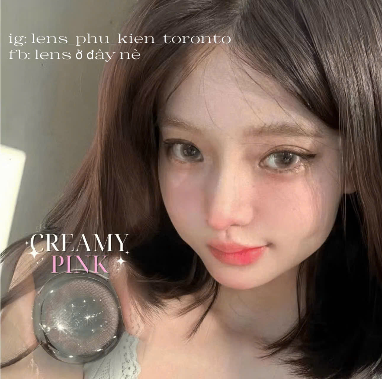 Contact Lens - Creamy Pink
