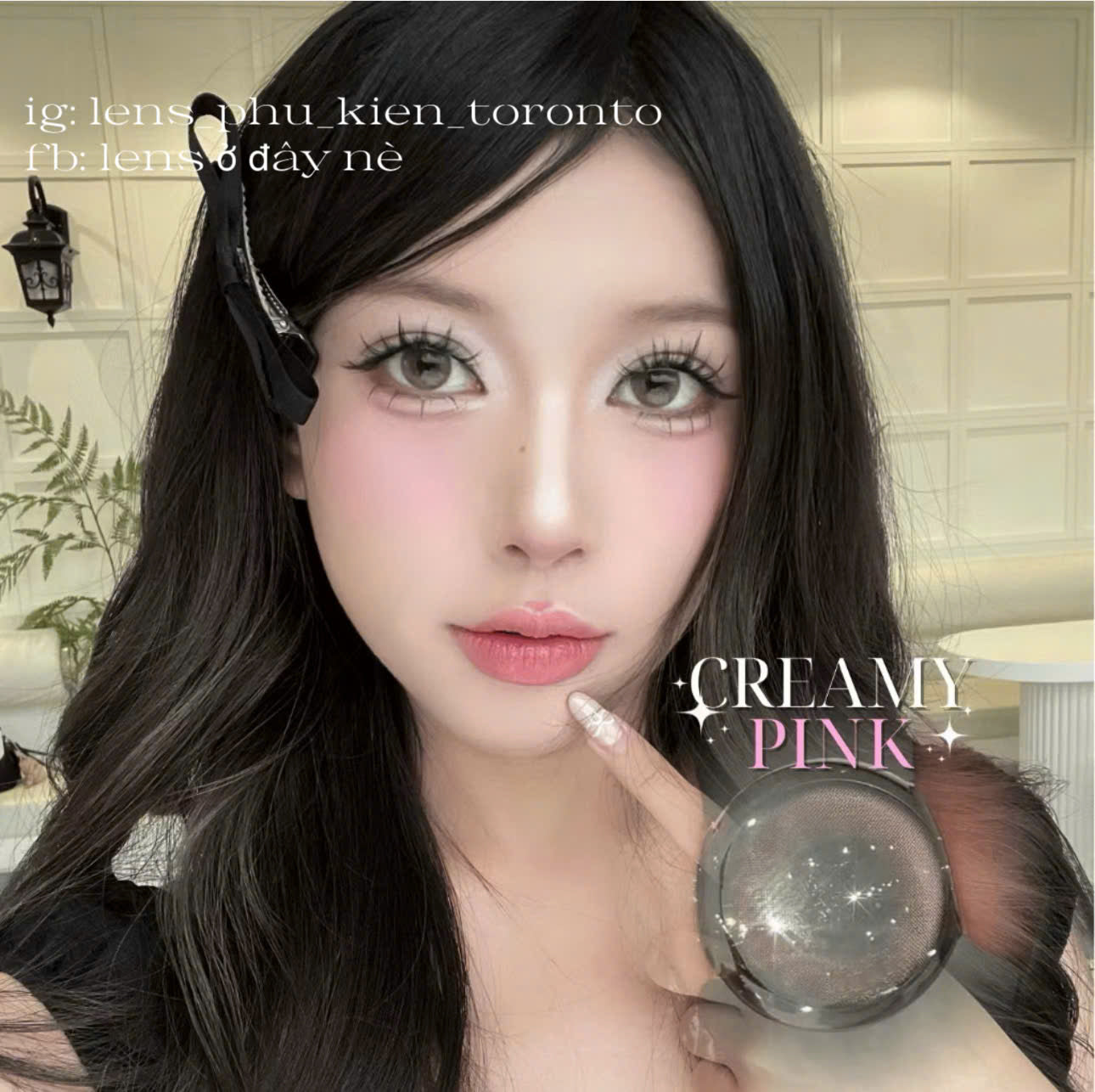 Contact Lens - Creamy Pink
