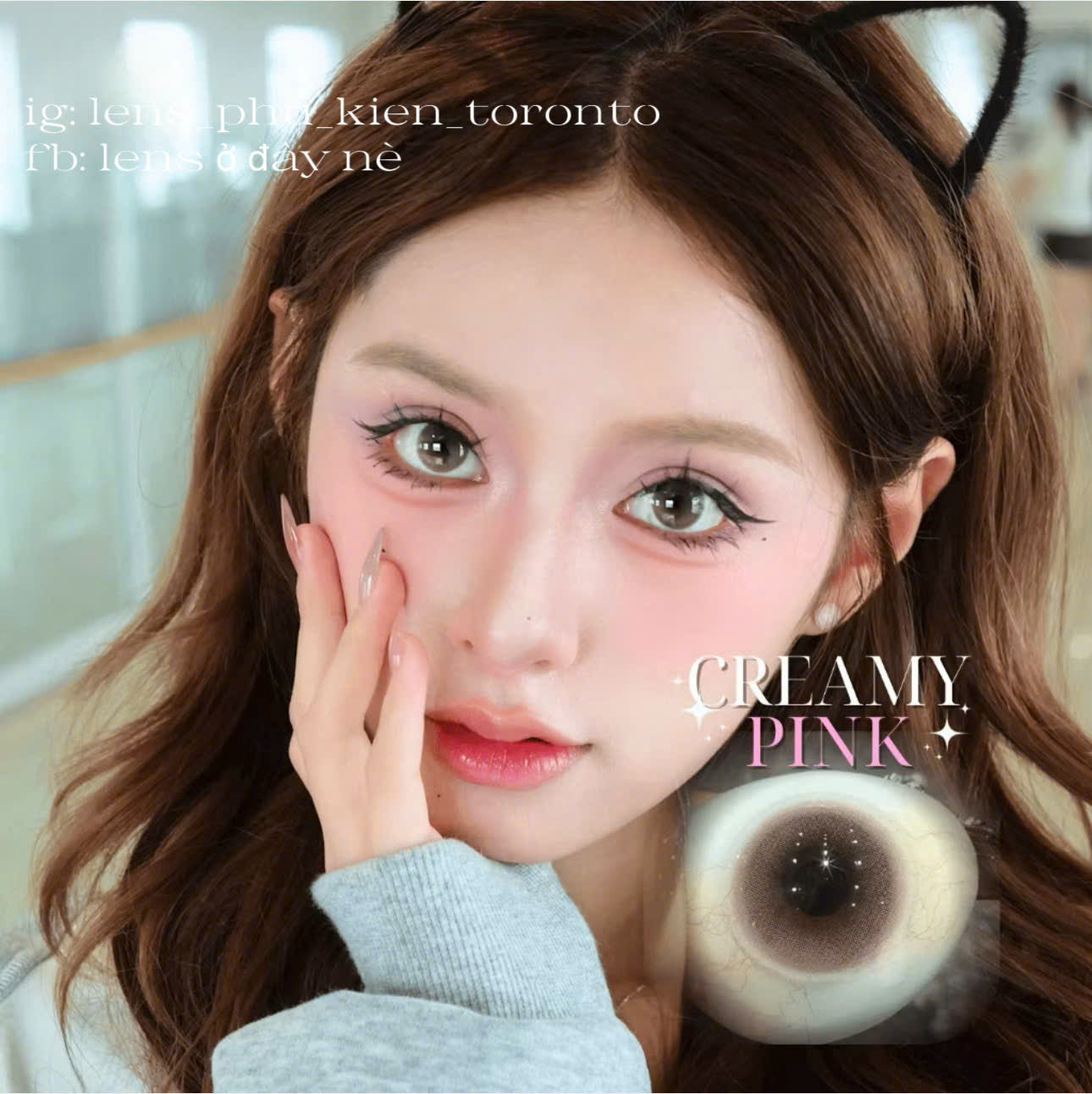 Contact Lens - Creamy Pink