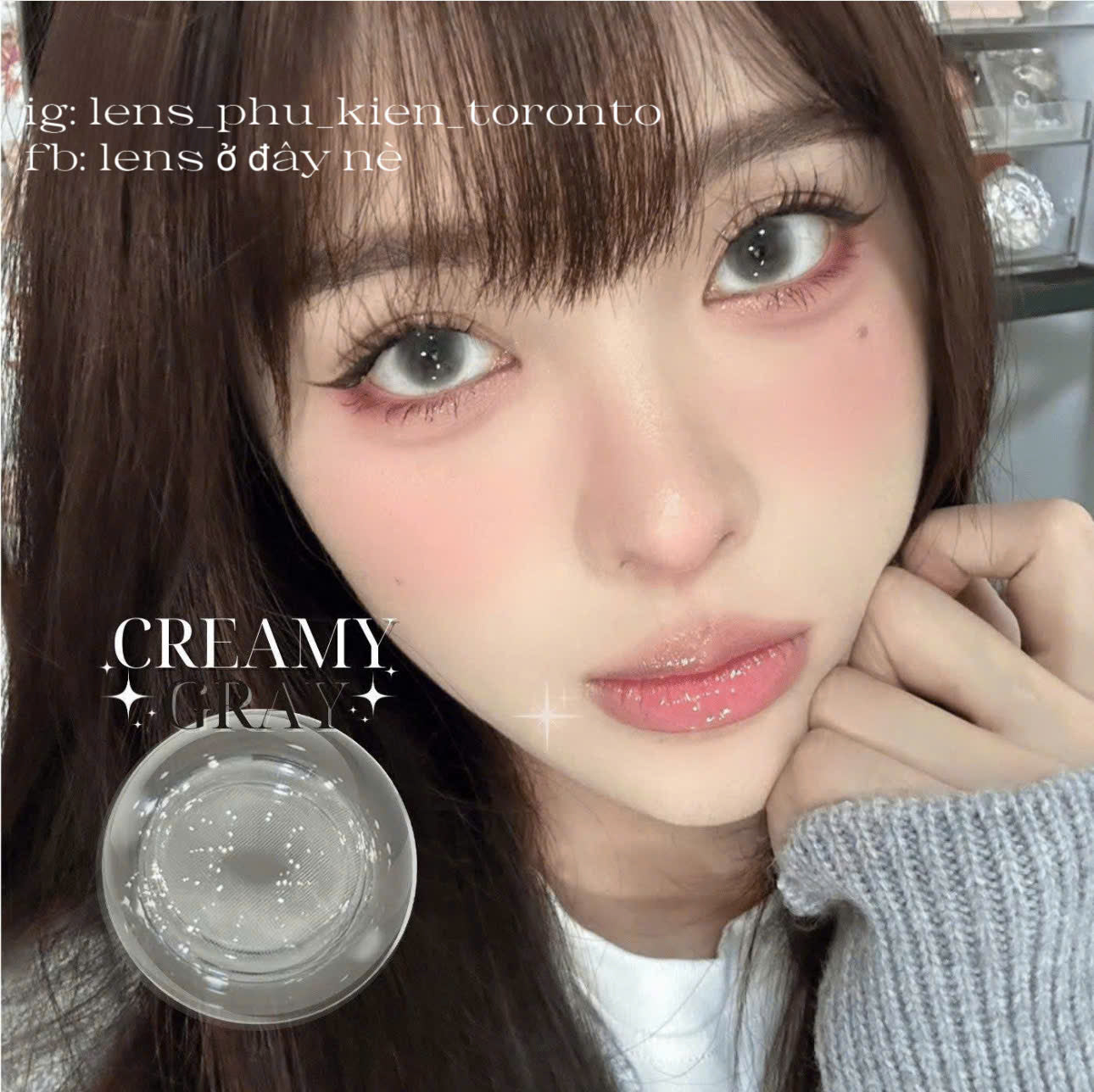 Contact Lens - Creamy Gray