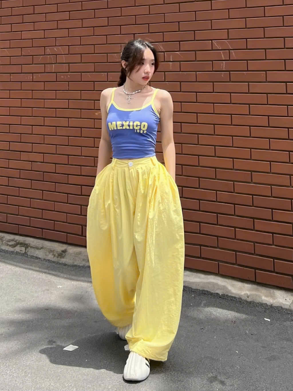 Quần Vải Dù Xếp Ly 𝑩𝒚𝒄𝒂𝒎𝒄𝒂𝒎 Ống Thụng local brand Việt Nam