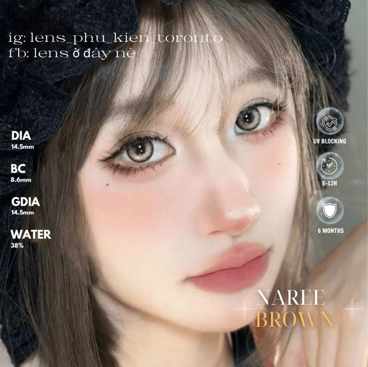 Contact lens - Naree Soon Brown