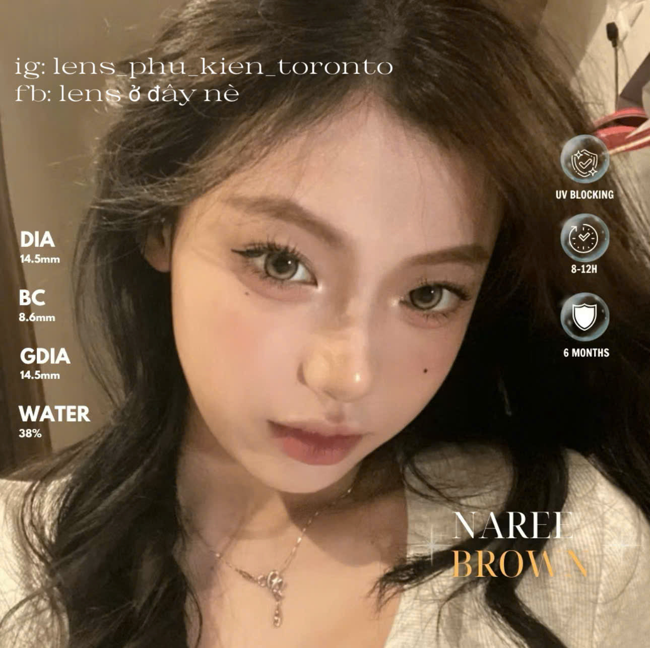 Contact lens - Naree Soon Brown
