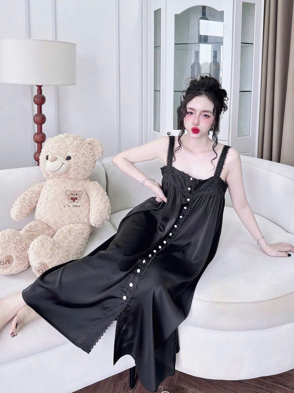 [Có sẵn] Váy ngủ lụa latin loại 1 - mua 2 váy chỉ 60$
