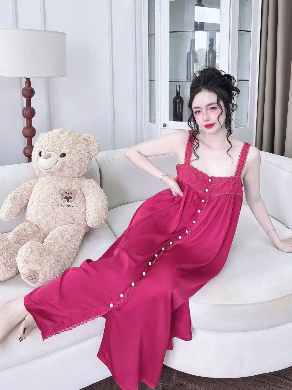 [Có sẵn] Váy ngủ lụa latin loại 1 - mua 2 váy chỉ 60$