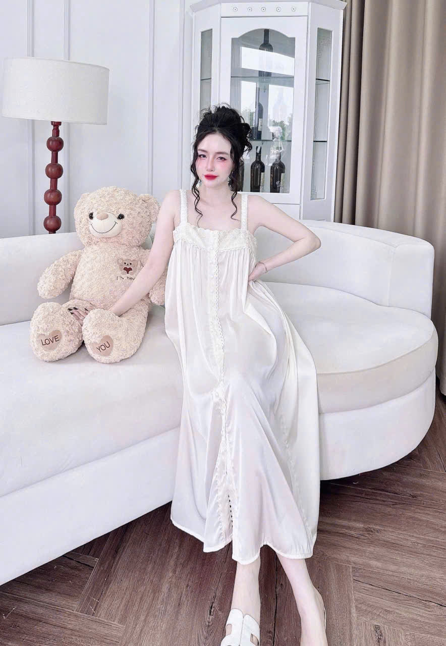 [Có sẵn] Váy ngủ lụa latin loại 1 - mua 2 váy chỉ 60$
