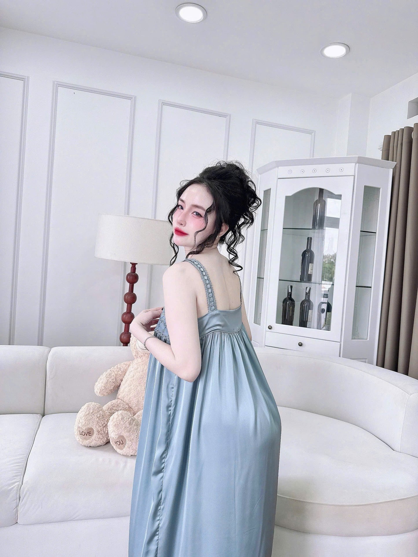 [Có sẵn] Váy ngủ lụa latin loại 1 - mua 2 váy chỉ 60$
