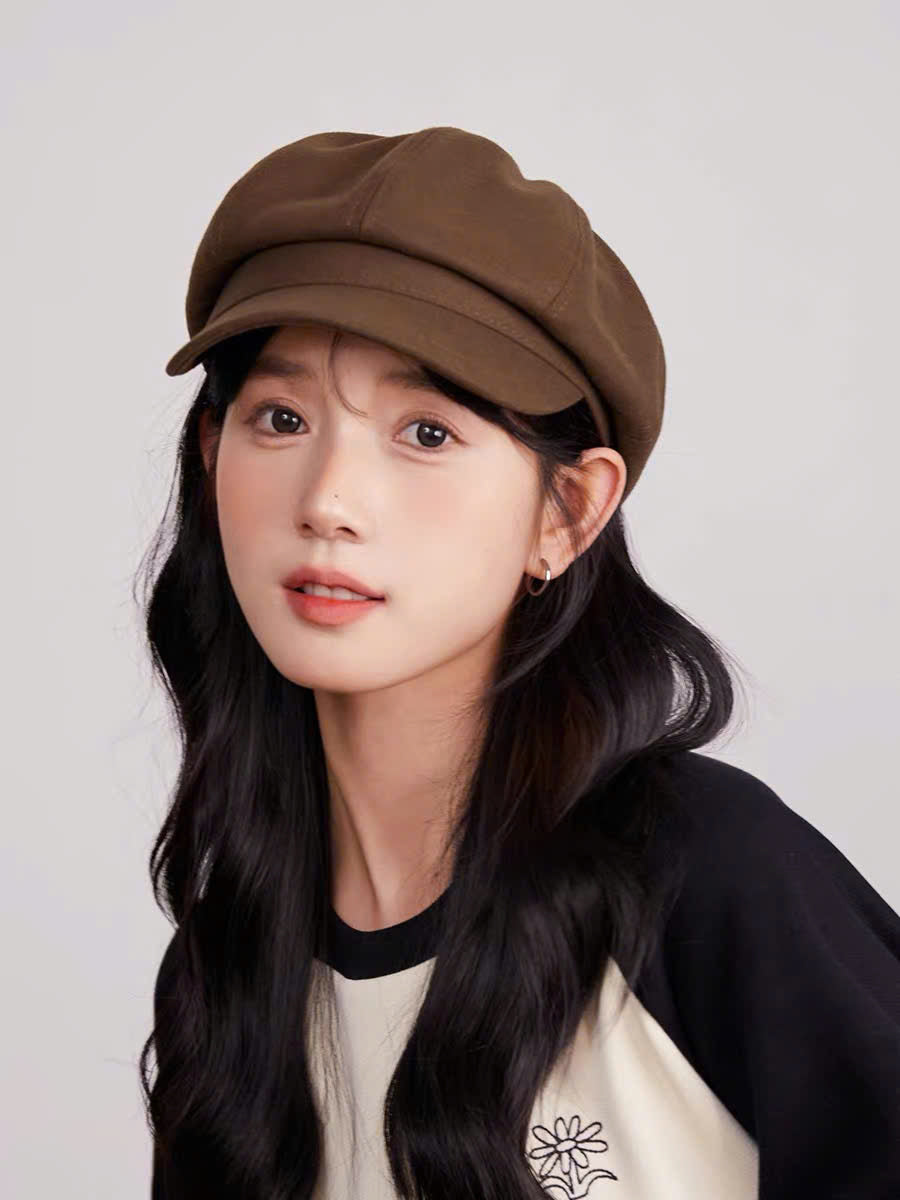 Mũ beret nữ nhiều màu thu đông thanh lịch