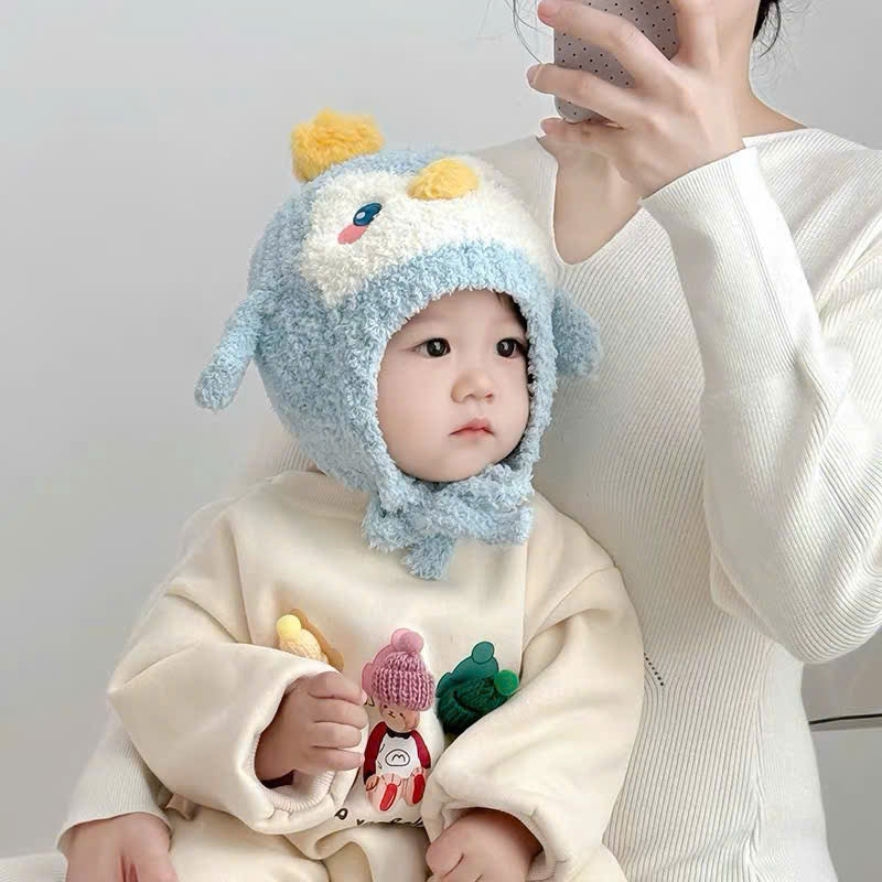 Mũ len trùm hình thú nhiều kiểu cho bé