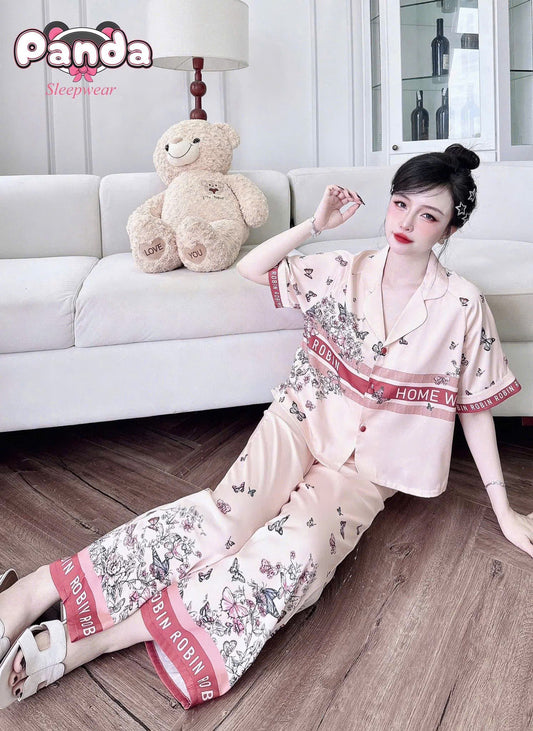 Bộ ngủ tay ngắn Raplan Panda dưới 58kg