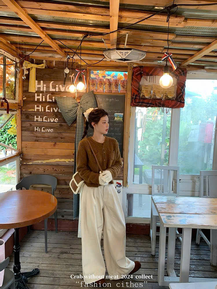 Áo khoác cardigan len cài cúc màu sắc