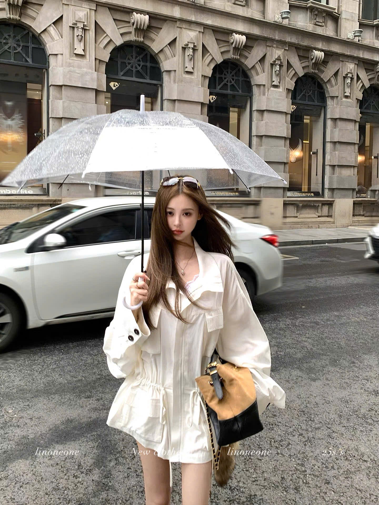 Váy sơ mi thắt dây eo thanh lịch