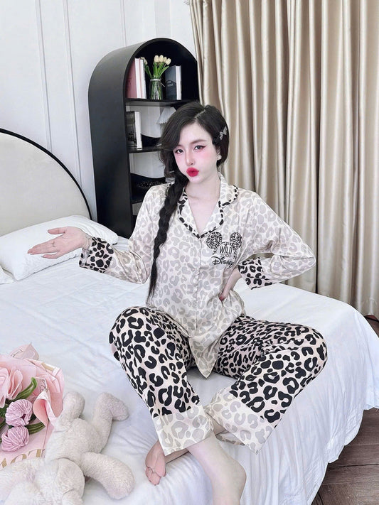 Bộ ngủ pijama tay dài quần dài lụa latin