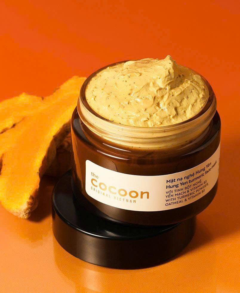 Combo Cocoon 4 món Tẩy trang bí đao + SRM nghệ + Tẩy da chết cà phê + Mask nghệ - Tặng Gel tắm
