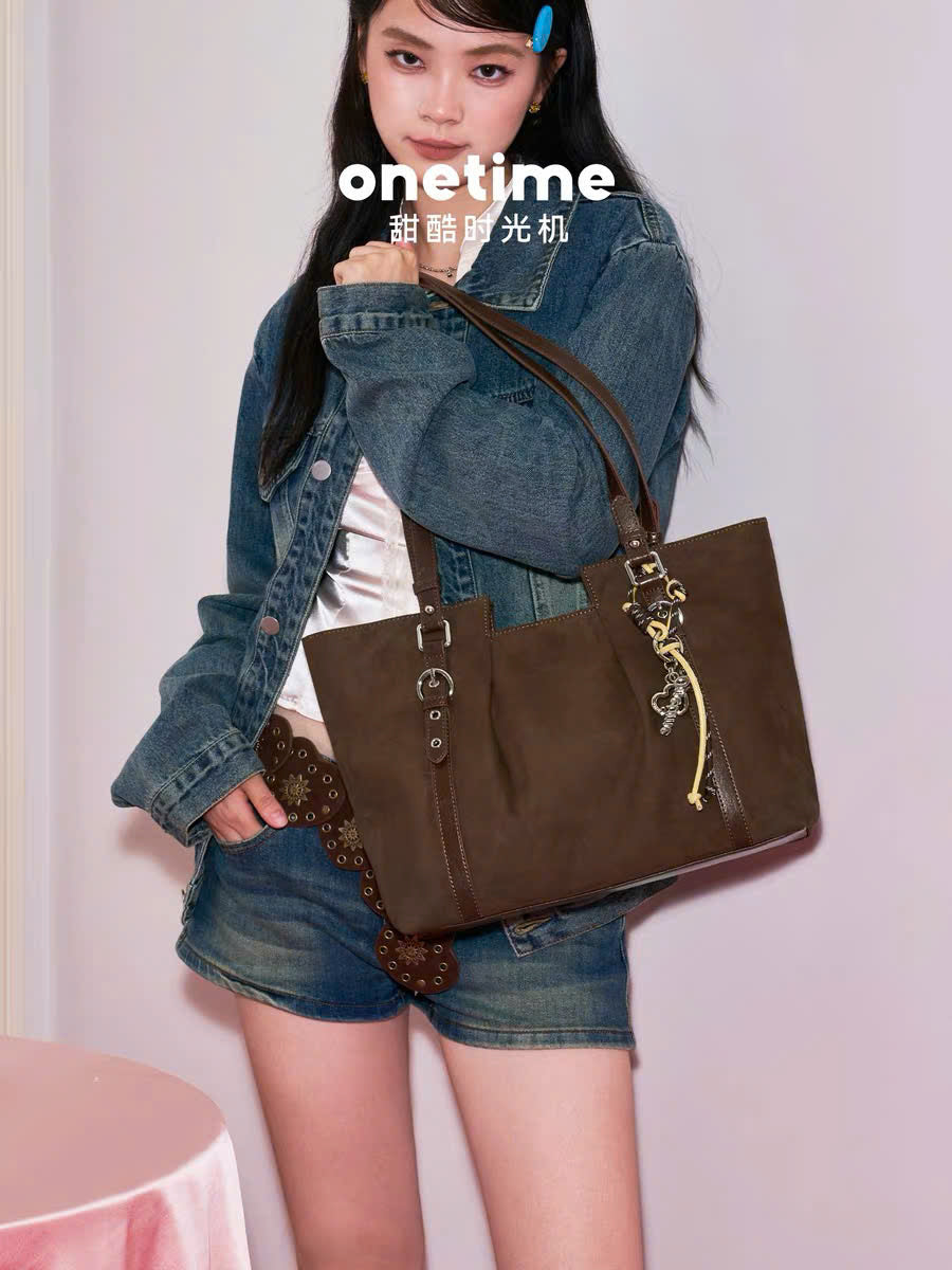 Túi tote da đeo vai form chuẩn chứa nhiều đồ tiện lợi Onetime