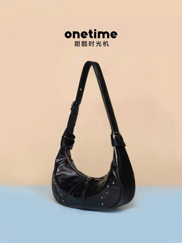 Túi da đeo vai hình bán nguyệt Onetime kẹp nách thời trang