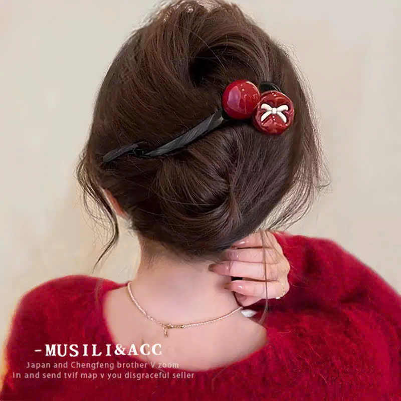 Kẹp tóc tone đỏ nhiều kiểu dáng Noel, Lễ Tết