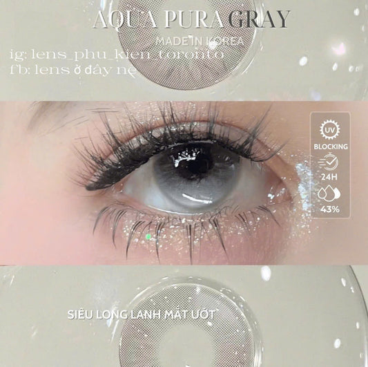 Contact Lens cao cấp - Aqua Pura Gray
