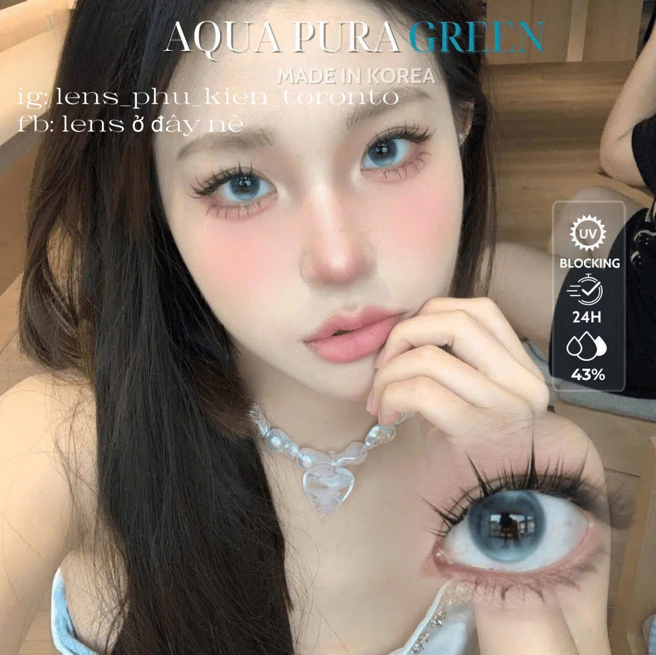 Contact Lens cao cấp - Aqua Pura Green