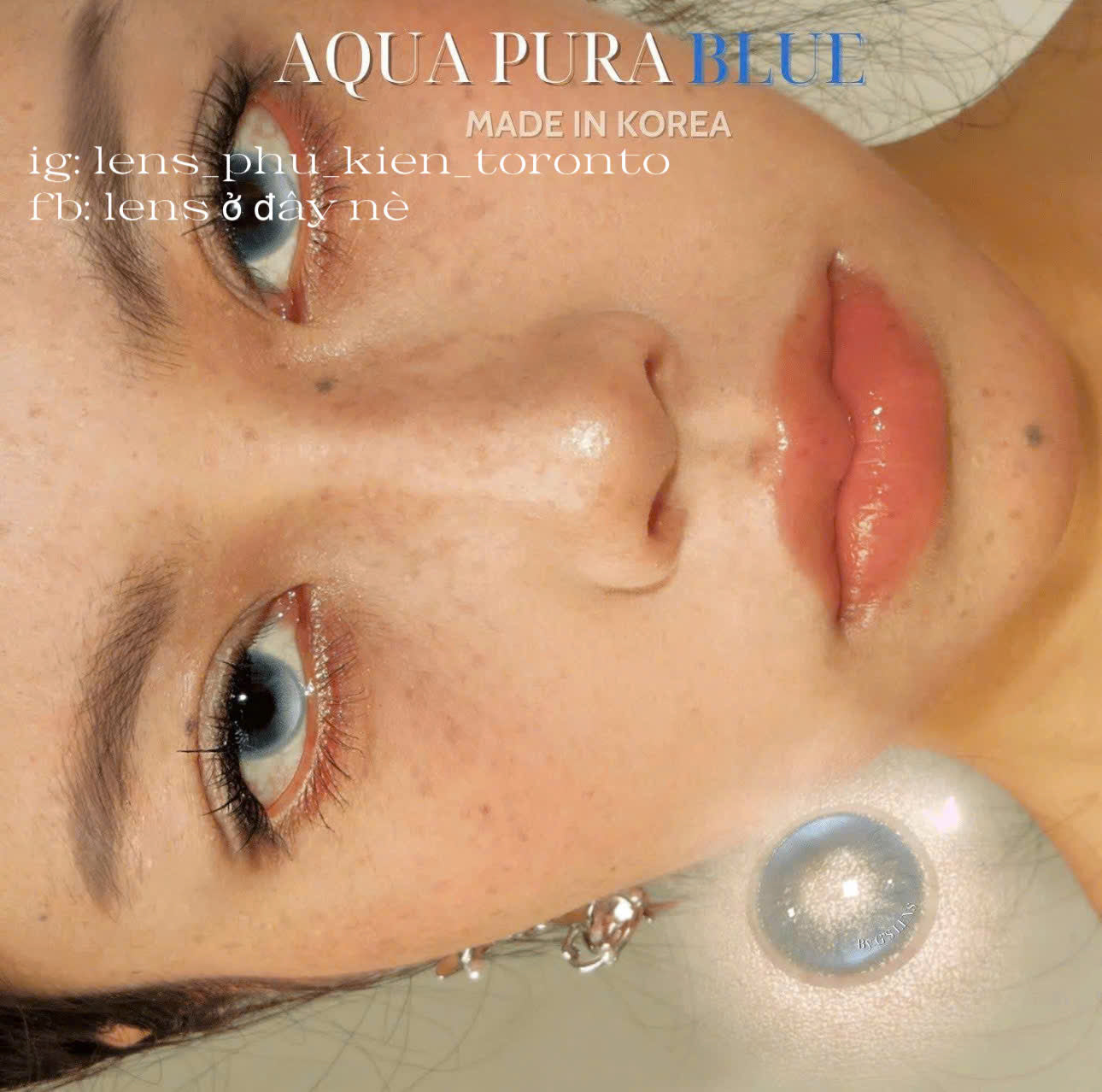 Contact Lens cao cấp - Aqua Pura Blue