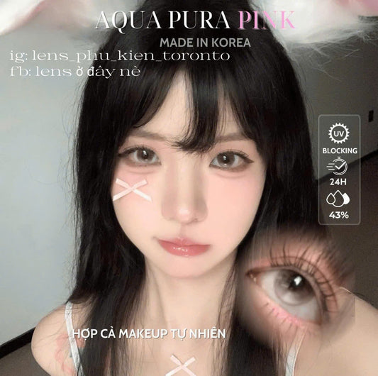 Contact Lens cao cấp - Aqua Pura Pink