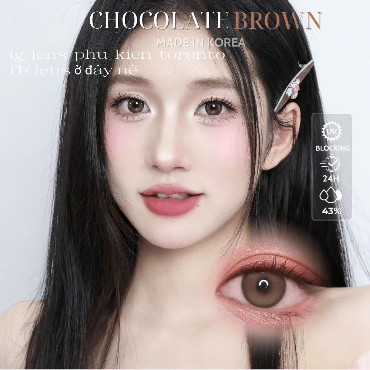 Contact Lens cao cấp - Chocolate Brown